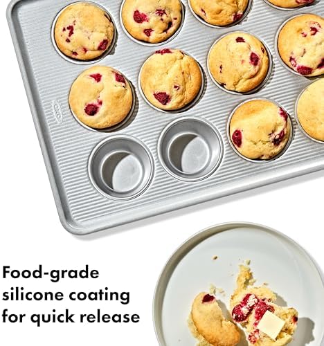 OXO Good Grips Non-Stick Pro Clear Coated Metal Bakeware 12 Cup Muffin