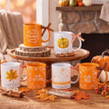 Lallisa 6 Pcs 11 oz Fall Thanksgiving Ceramic Coffee Mugs Set