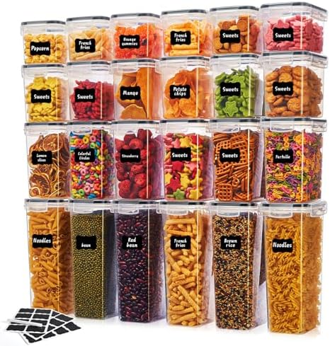 24-Piece Airtight Food Storage Containers, BPA-Free