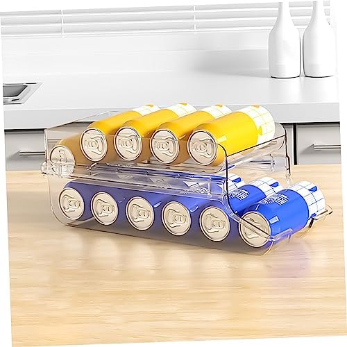 SOLUSTRE Stackable Soda Can Organizer for Refrigerator Beverage Can