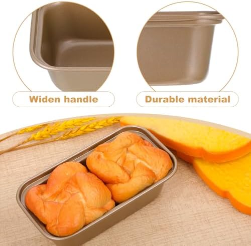 12 Pcs Mini Loaf Pan for Baking Nonstick Carbon Steel Banana Bread