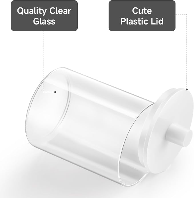 TIPGO Glass Qtip Holder Dispenser - Image 5