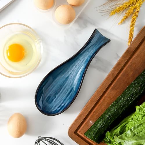 Spoon Rest for Stove Top, Ceramic Large 8.7 Inch Spoon Holder for