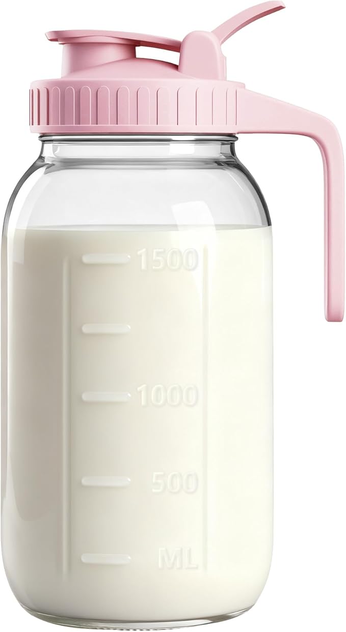 64oz Glass Breast Milk Pitcher by VA1KENE