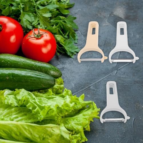 3 Pcs 3-in-1 Vegetable Peeler Set with Plastic Handle Grater