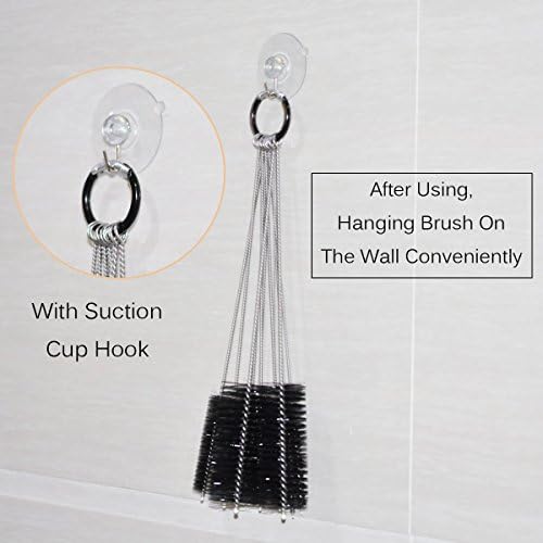 Eboot 10 Pcs 8.2 Inch Tube Cleaning Brushes, Nylon Cleaner Brush