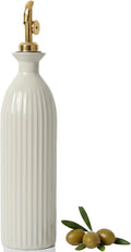 Ceramic Olive Oil Dispenser Bottle - 17oz Stoneware Oil & Vinegar Cruet - by Unknown
