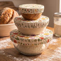 Reusable Beeswax Bowl Covers, 3 Pack, 12/10/8 Inch