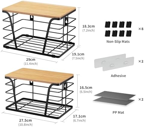 2 Pack Potato and Onion Storage Bins, Stackable Kitchen and Pantry