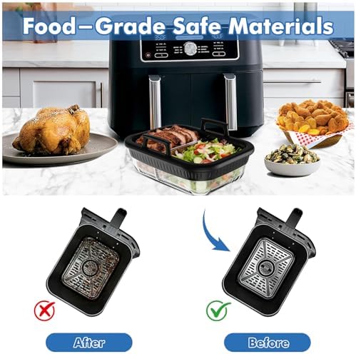 Air Fryer Accessories for Ninja Foodi DZ401, DZ550, SL401, SL451 10Qt
