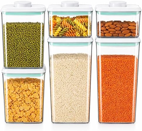 Airtight Food Storage Containers with Lids – 6 Pack BPA-Free Pop