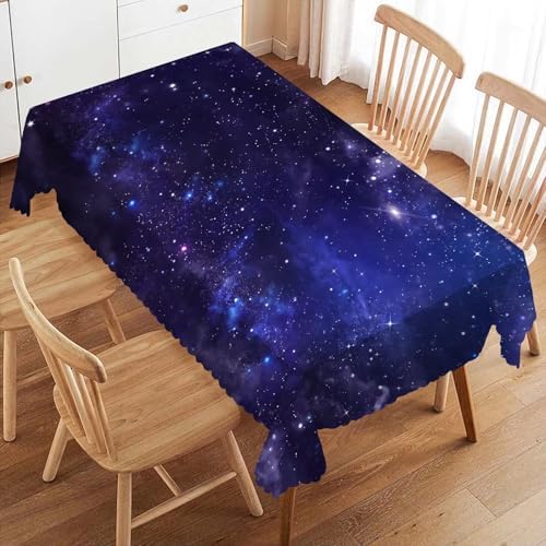 Galaxy Universe Rectangle Tablecloth Washable 54 x 72 Inch