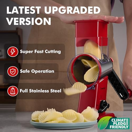 Geedel Hand Crank Rotary Cheese Grater