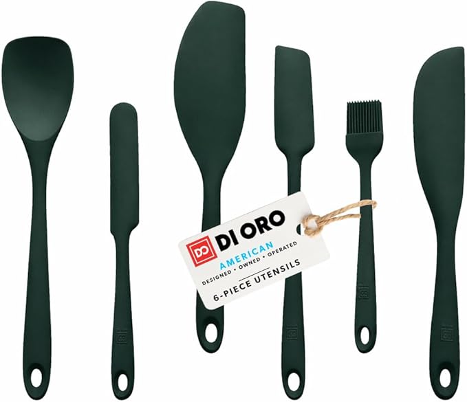 DI ORO 6-Piece Silicone Spatula Set by DIORO