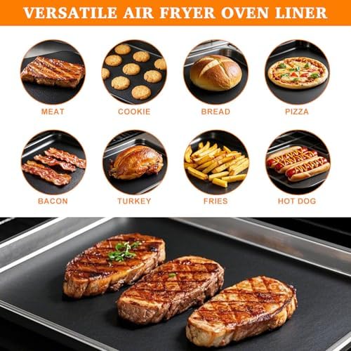 Air Fryer Liners Reusable Teflon Mats Compatible with Nuwave Bravo xl