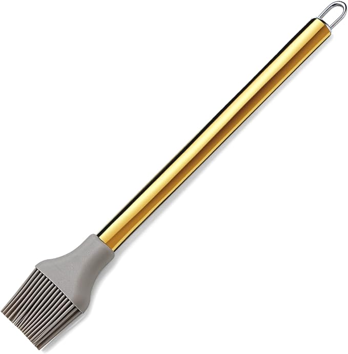 Gold Basting Brush, Berglander Non-stick Silicone Kitchen Brush by Berglander
