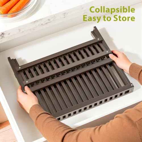 Simple Trending Bamboo 2-Tier Dish Rack