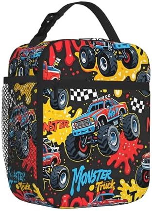 Monster Truck Insulated Lunch Bag for Women & Men