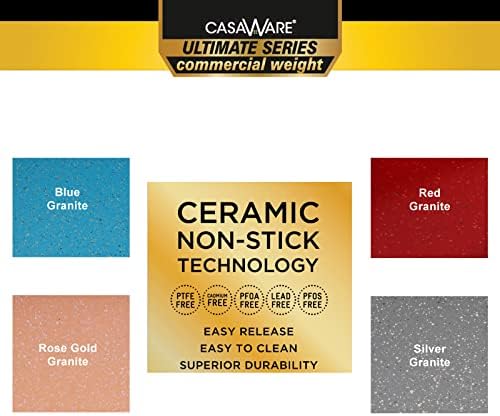 casaWare 3pc Ultimate Cookie Sheet Set (Blue Granite)