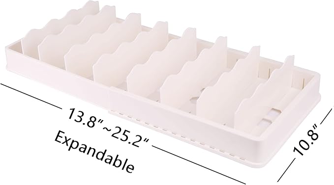 SWOMMOLY Expandable Food Storage Container Lid Organizer, Includes 8 Adjustable - Image 4