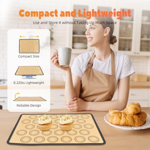 Silicone Baking Mat Macaron Sheet Nonstick Oven Liner 16.5x11.6 Inch
