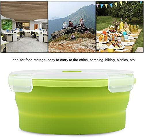 Silicone Food Storage Containers, 800ml Collapsible Bowl Silicone