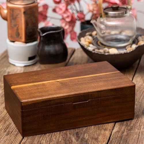Acacia Wooden Tea Bag Organizers, Tea packet Storage Boxes, Tea Caddy