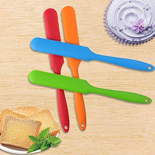 4pcs Silicone Spatula Set Heat Resistant Cake Cream Butter Spatulas