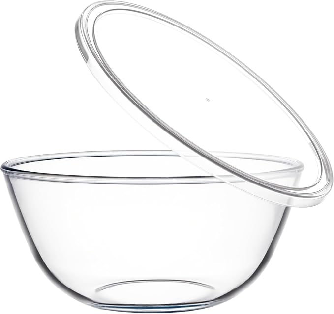 4.7QT Large Glass Mixing Bowl by Unknown