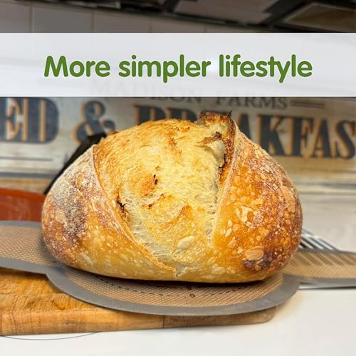 Silicone Baking Mat 4-Pack: 2 Sourdough Bread Slings for Dutch Oven +