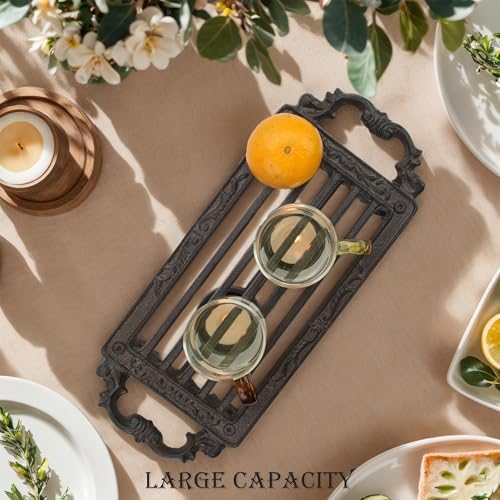 Cast Iron Teapot Warmer, Durable Tea Pot Warmer with 2 Tealight