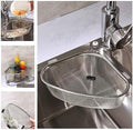 Kitchen Triangle Sink Strainer, Stainless Steel, Silver