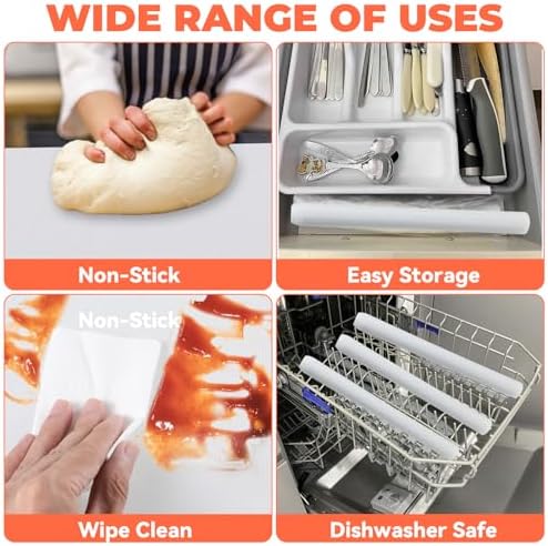 16IN x 6FT Silicone Baking Mat Roll - Large Food Grade Silicone Sheet