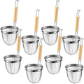 Patelai 8 Pcs Pasta Strainer Basket 5.5"x5.5" Stainless Steel Noodle