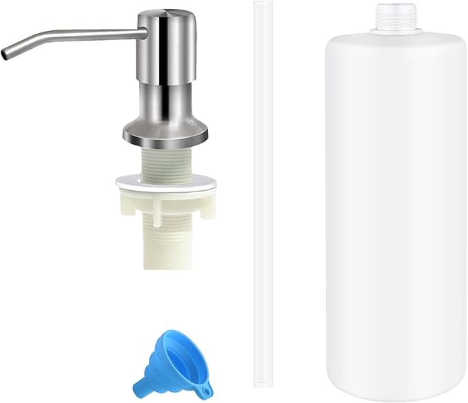 Soap Dispenser for Kitchen Sink, Stainless Steel Built in Soap Dispenser by Unknown