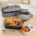 XXXMDXW Stainless Steel Lunch Box Set with Soup Bowl and Bag