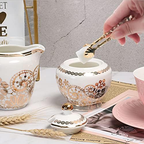 Sugar Bowl,Seasoning Canister, with Lid and Milk Jug, Creamer and