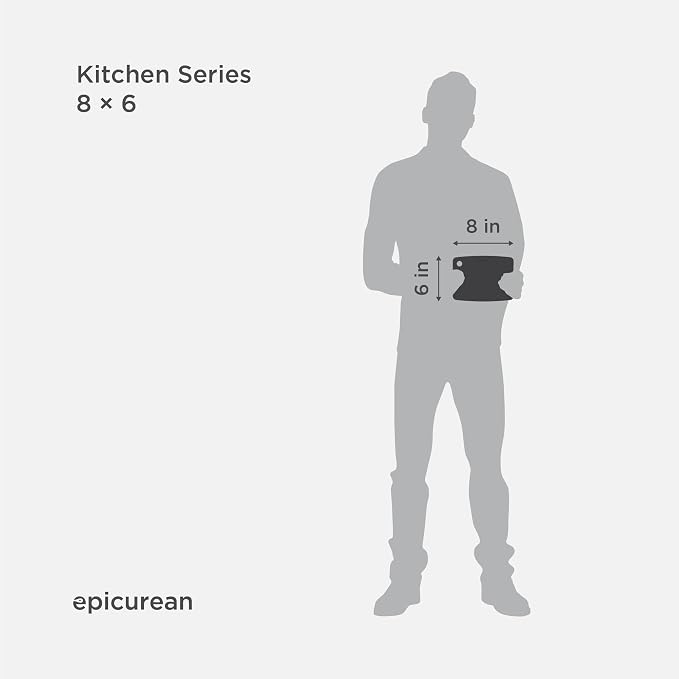 Kitchen Series 8" × 6" Cutting Board in Slate - Image 2