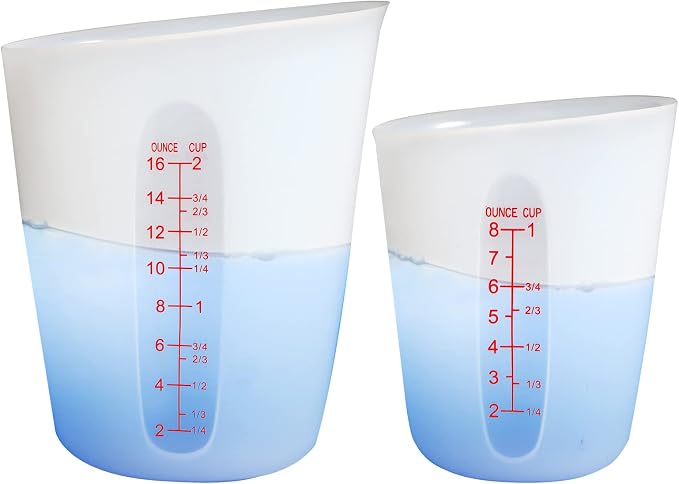 ZUYEE Silicone Measuring Cups Flexible Measure Cups Chocolate Melting Squeeze - Image 2