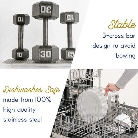 Ultra Cuisine Heavy Duty 100% Stainless Steel Cooling Rack for Cooking