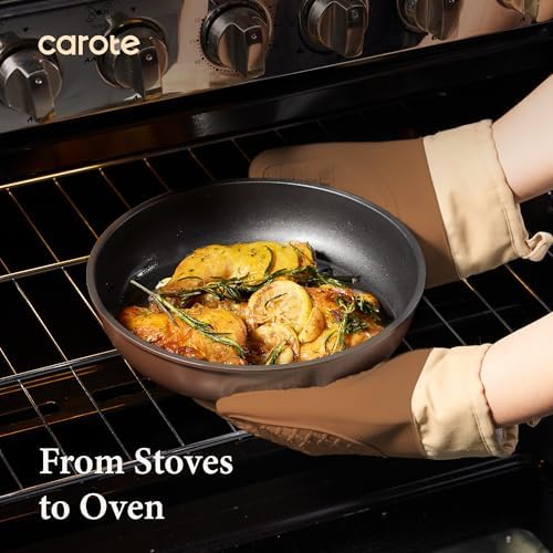 CAROTE 21pcs Pots and Pans Set, Nonstick Cookware Set Detachable