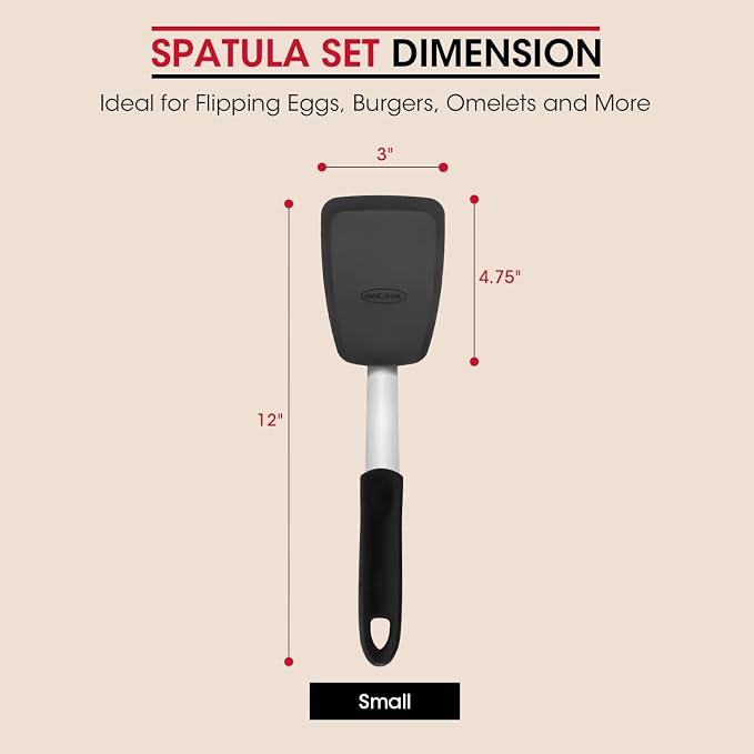 Unicook Flexible Silicone Spatula, 600F Heat Resistant, Crepes and More - Image 2