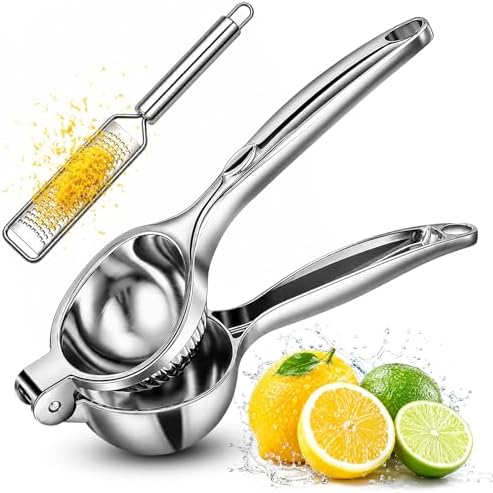 Stainless Steel Lemon Squeezer and Zester Set