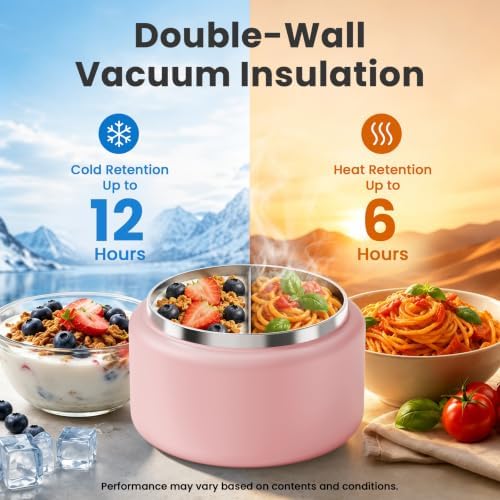 BOSEDSANG 13.5oz Soup Thermo for Hot Food Kids with Buckle Lid