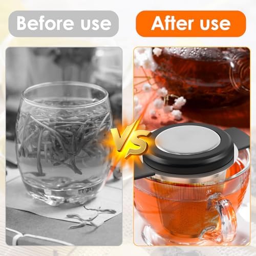 4 Pack Tea Infuser for Loose Leaf Tea, Food-Grade 304 Stainless Steel