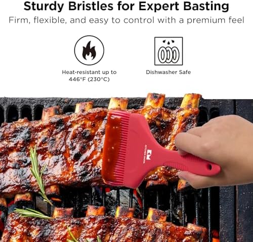 Kitchen Mama Platinum Silicone Pastry & Basting Brush Set