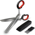 5 Blade Herb Scissors Kitchen Herb Shears Cutter Multipurpose Cutting Shear by TTSAM