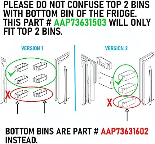 Lifetime Appliance AAP73631503 Door Shelf Bin (Right) Compatible with