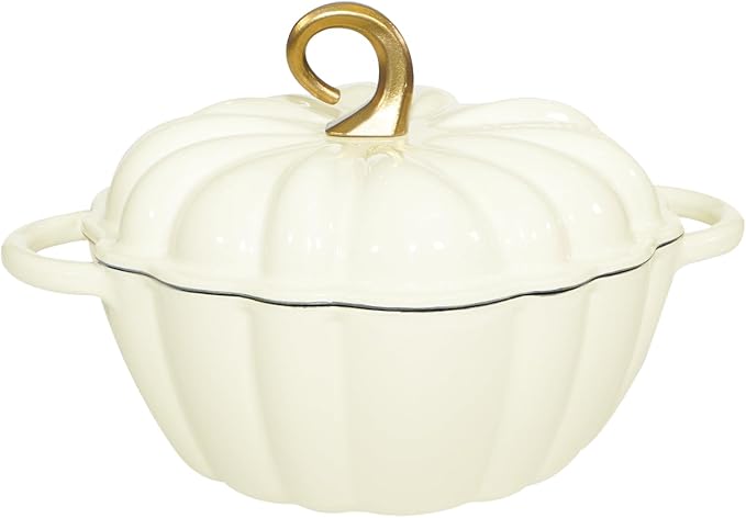 Pumpkin Cast Iron Dutch Oven by COOKWINCastIron