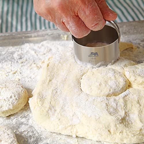 5 Pieces Stainless Steel Circle Biscuit Cutter